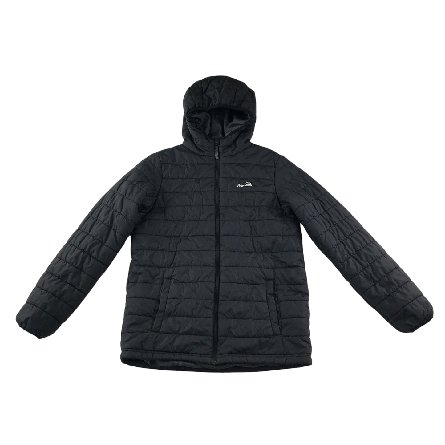 Peter Storm jacket 12-13 years greenish black warm lining puffer waterproof resistant