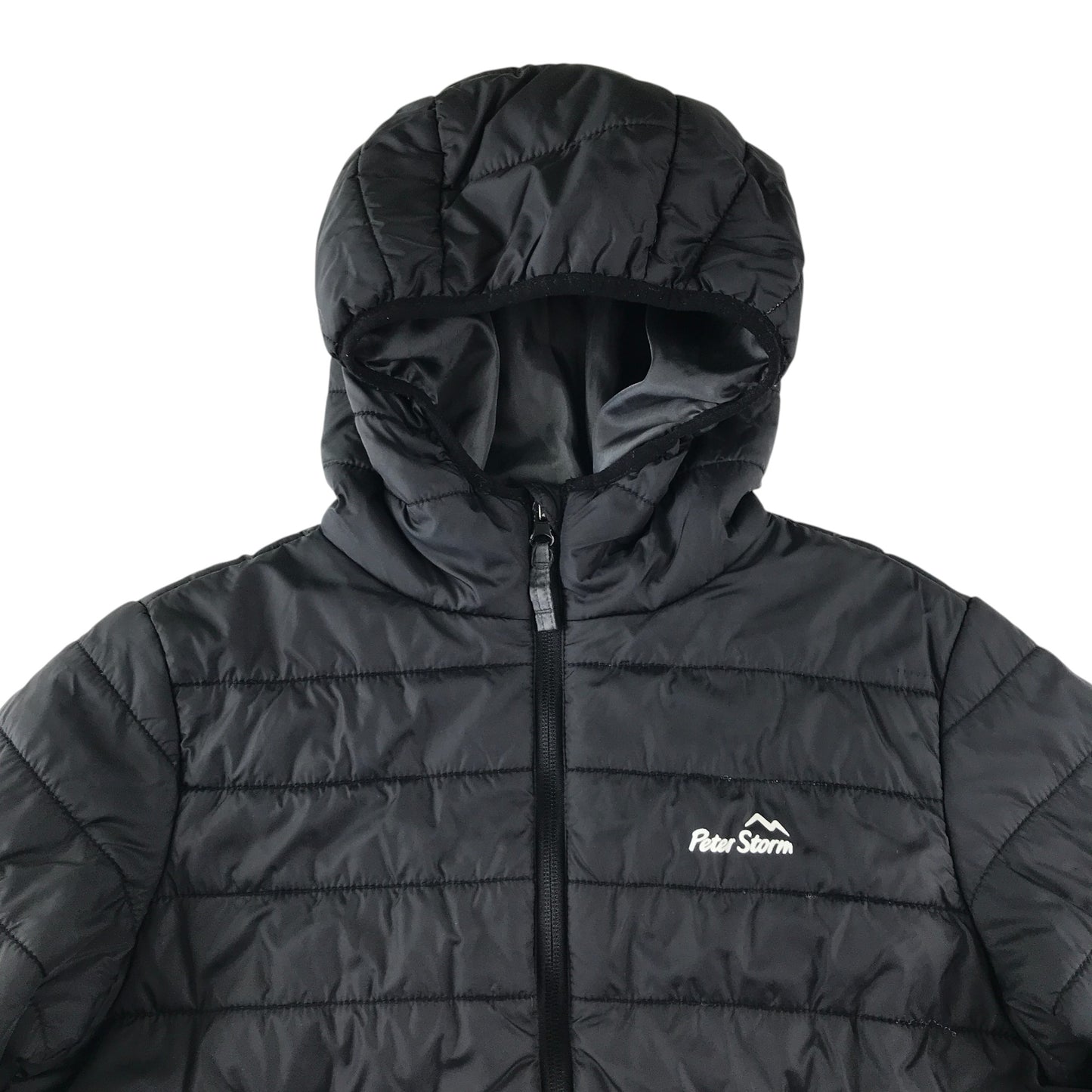 Peter Storm jacket 12-13 years greenish black warm lining puffer waterproof resistant