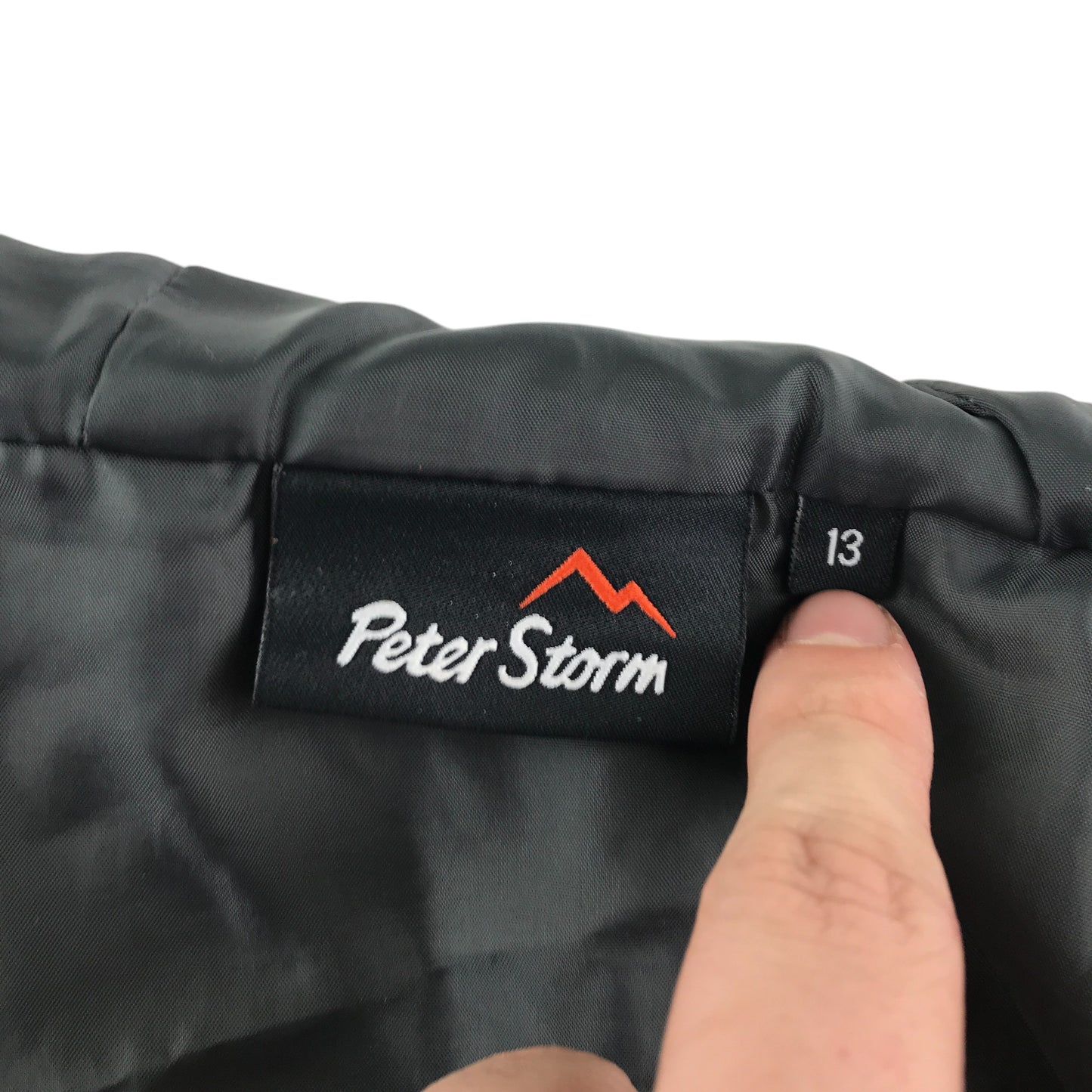 Peter Storm jacket 12-13 years greenish black warm lining puffer waterproof resistant