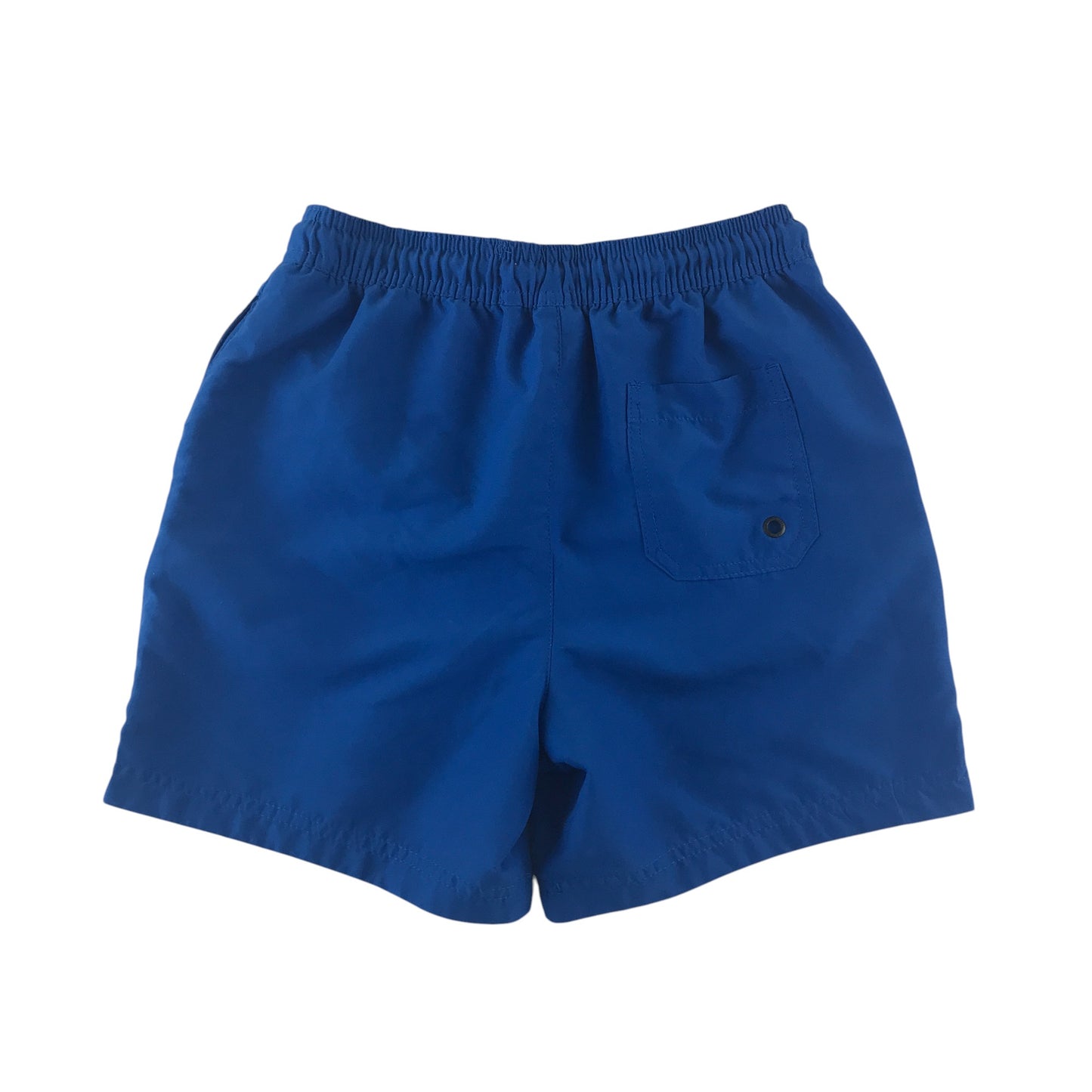Next swim trunks 9-10 years blue plain with mesh lining