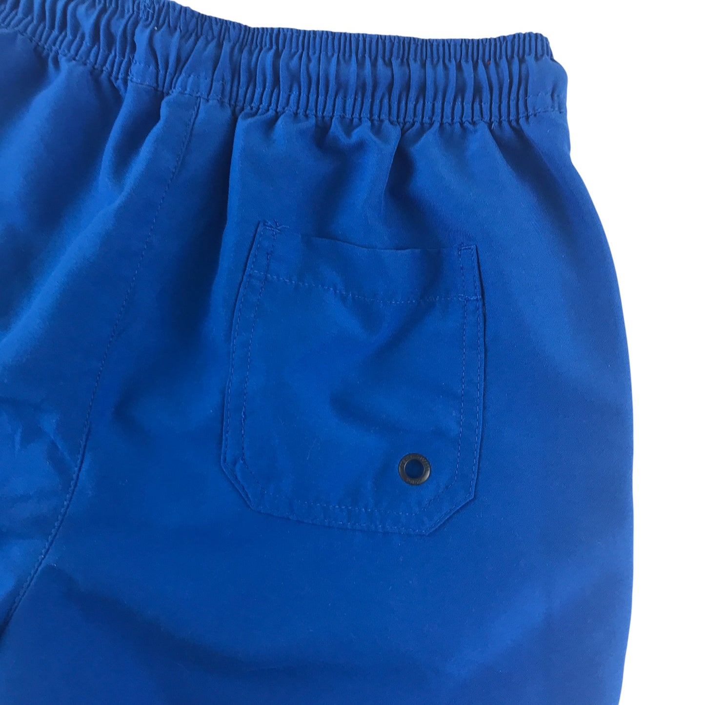 Next swim trunks 9-10 years blue plain with mesh lining