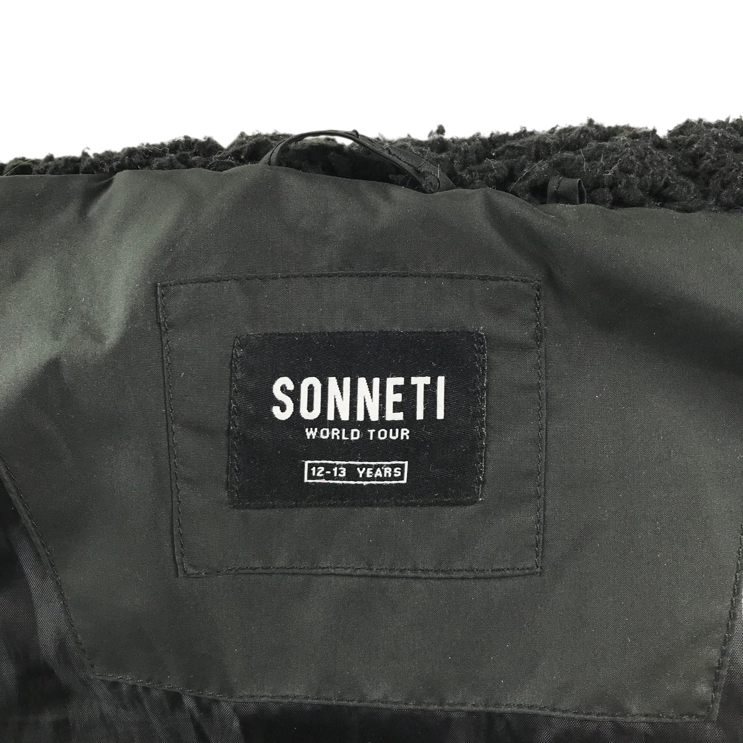 Sonneti jacket 12-13 years black parka warm lining