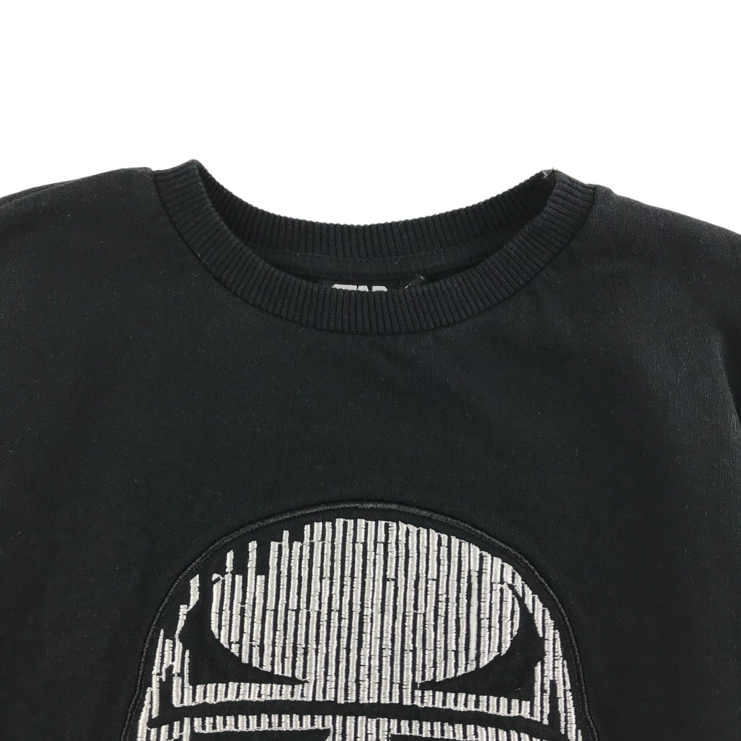 Primark Sweater Age 6 Black Star Wars Storm Trooper Cotton Jersey