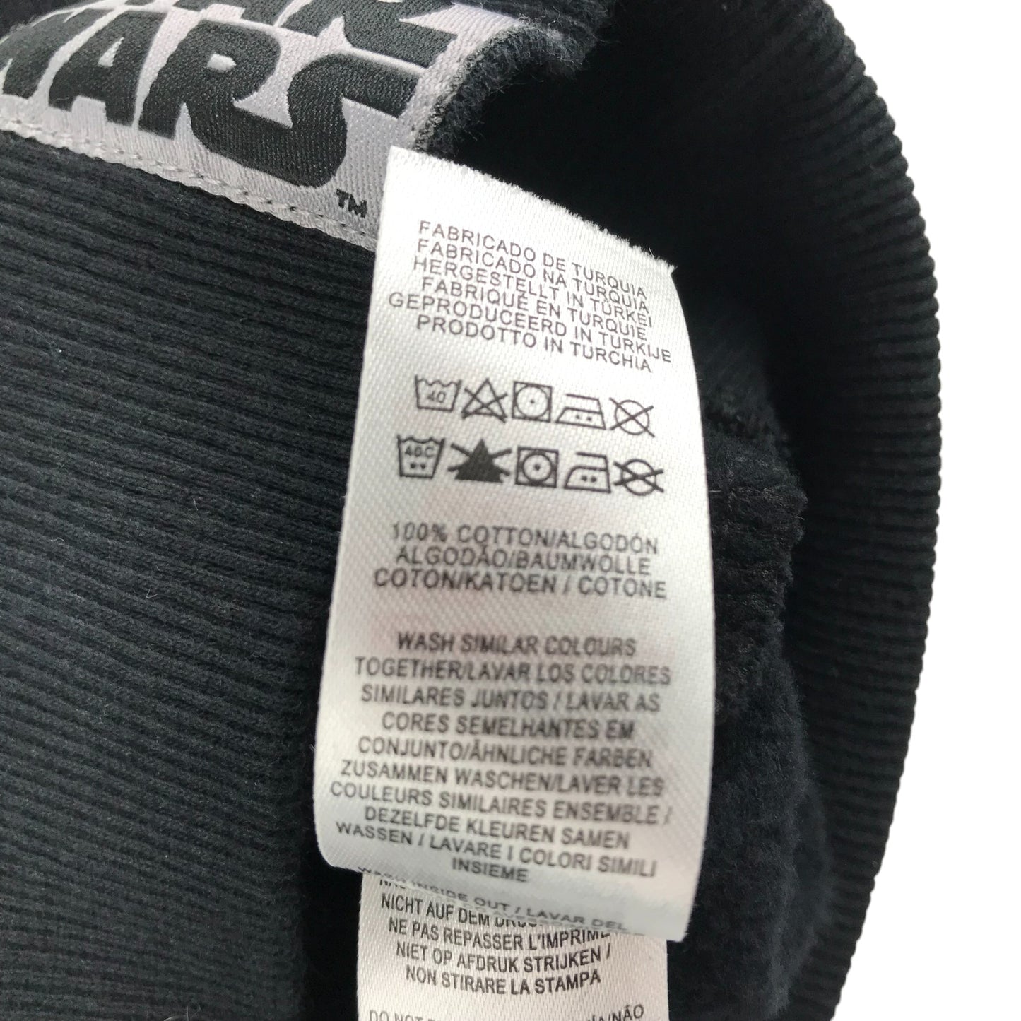 Primark Sweater Age 6 Black Star Wars Storm Trooper Cotton Jersey