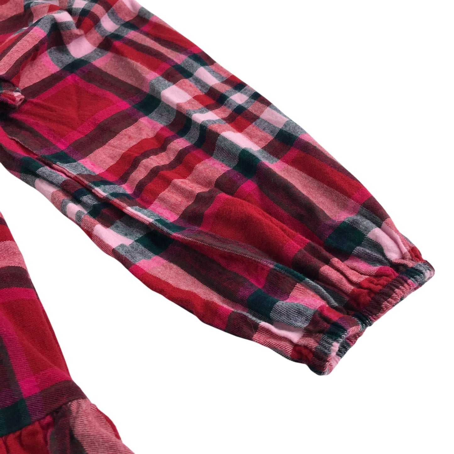 Next shirt Dress 8-9 years red checked tiered skirt cotton