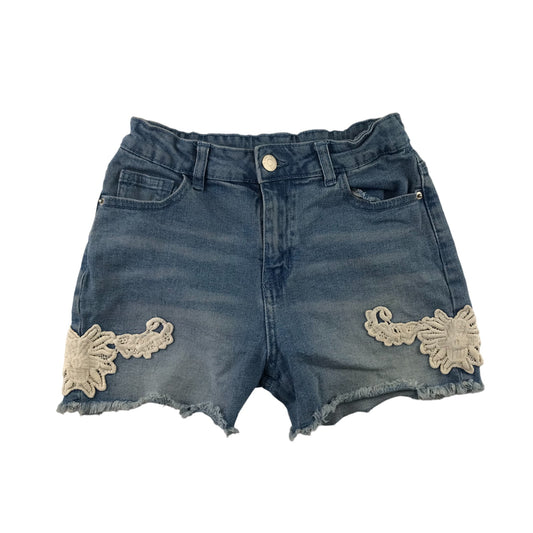 George shorts 9-10 years blue denim with white embroidery