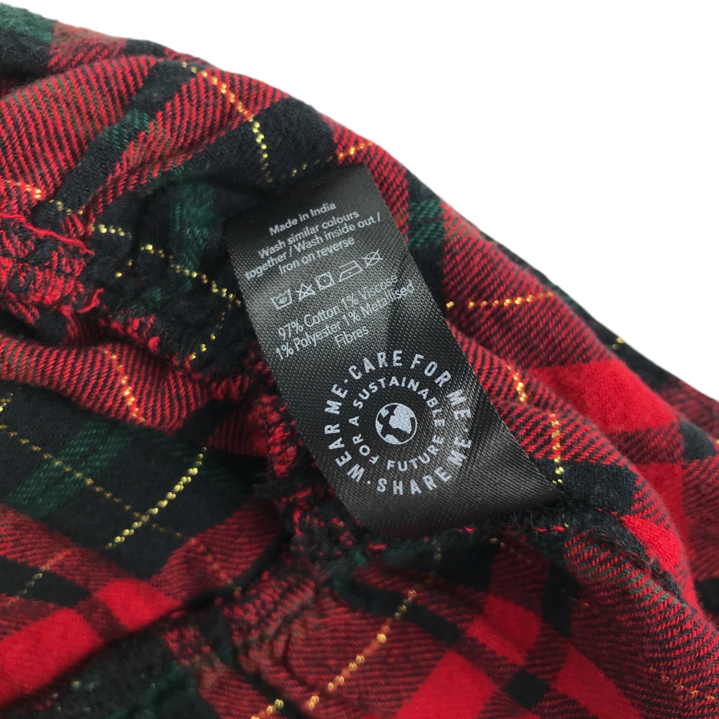 George Dress 7-8 years red long sleeve tartan button up