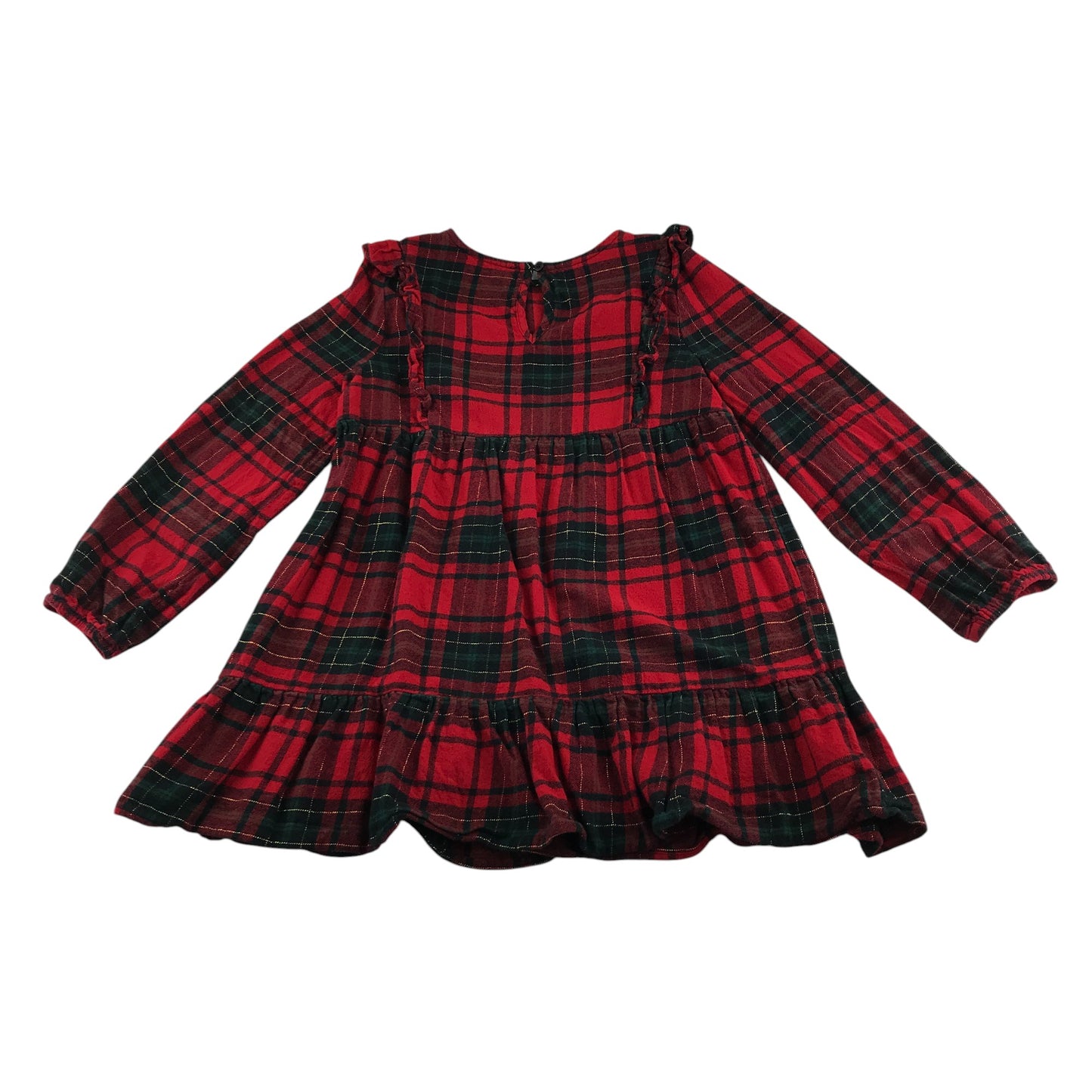 George Dress 7-8 years red long sleeve tartan button up