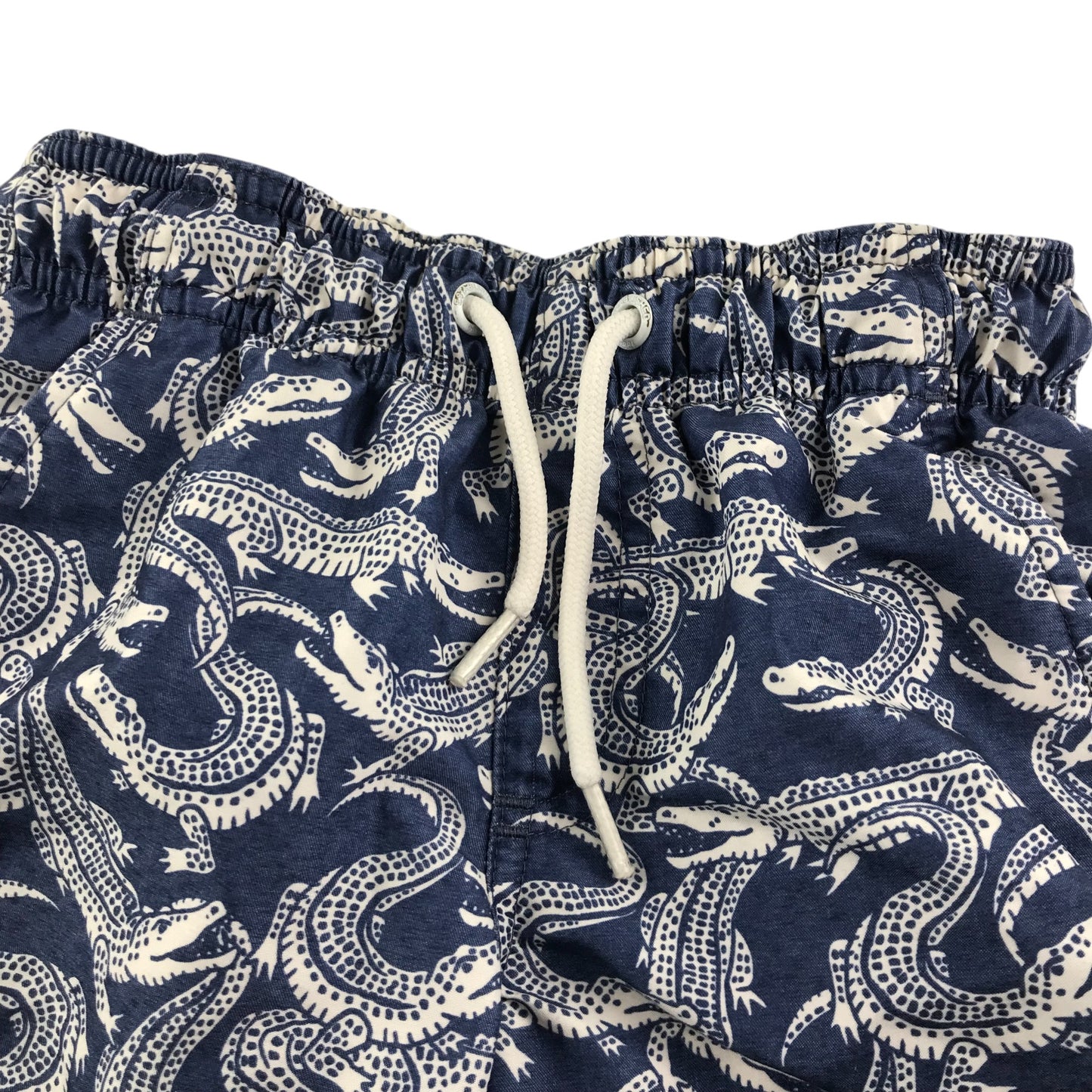 M&S swim trunks 4-5 years navy blue crocodile pattern