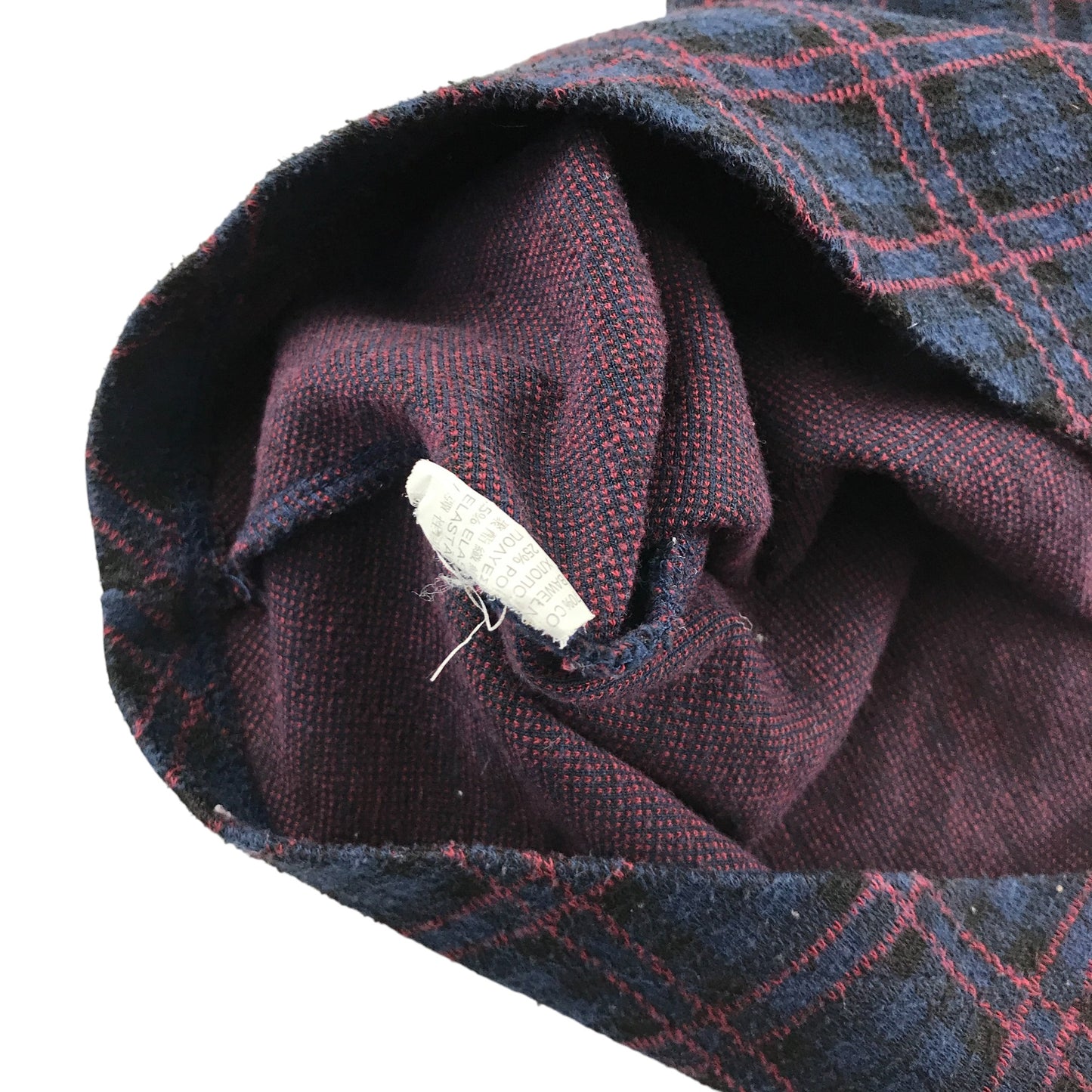 MNG dress 4-5 years navy with red checked pattern long sleeve