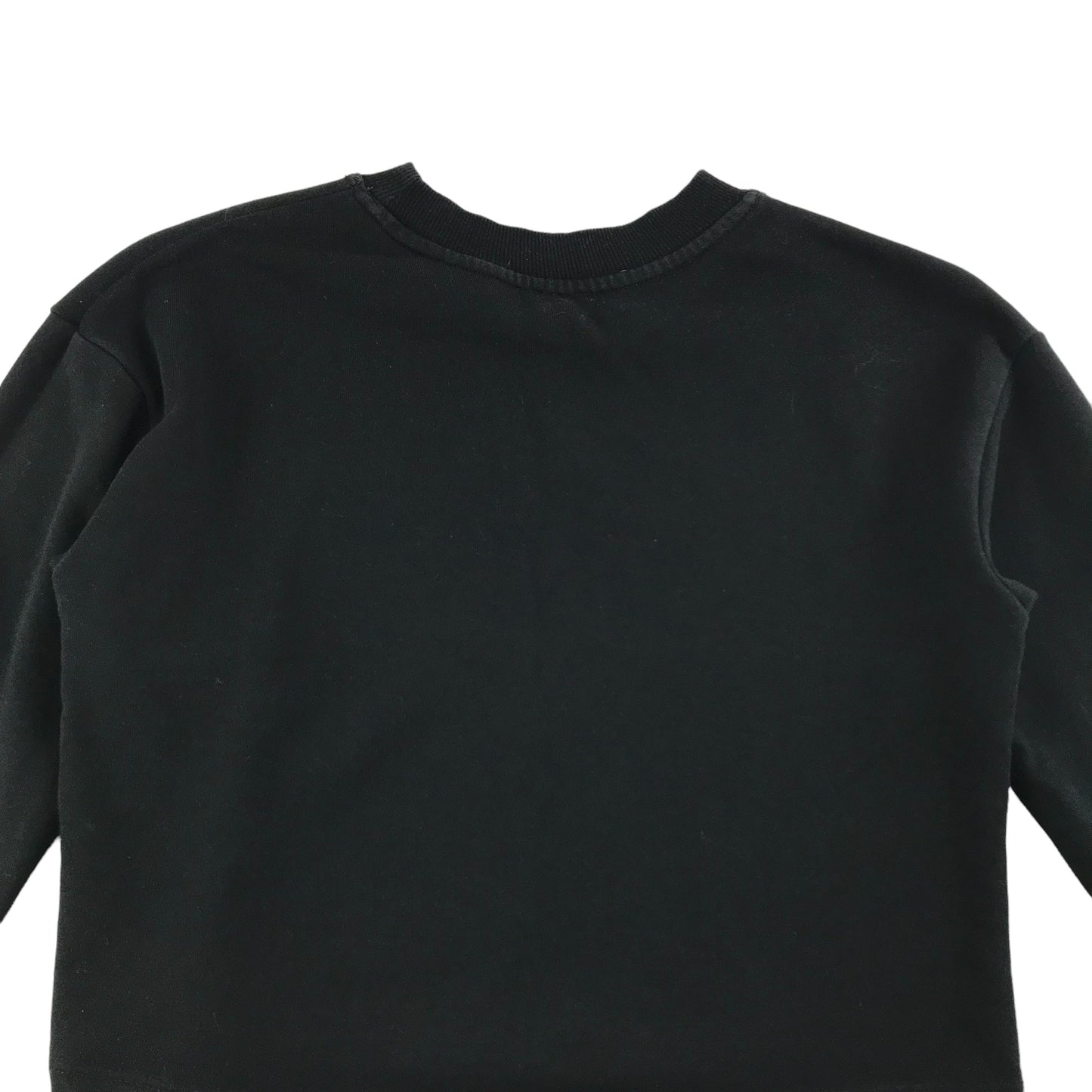 River Island Sweater Age 7 Black Cropped Believe In You Print Pattern