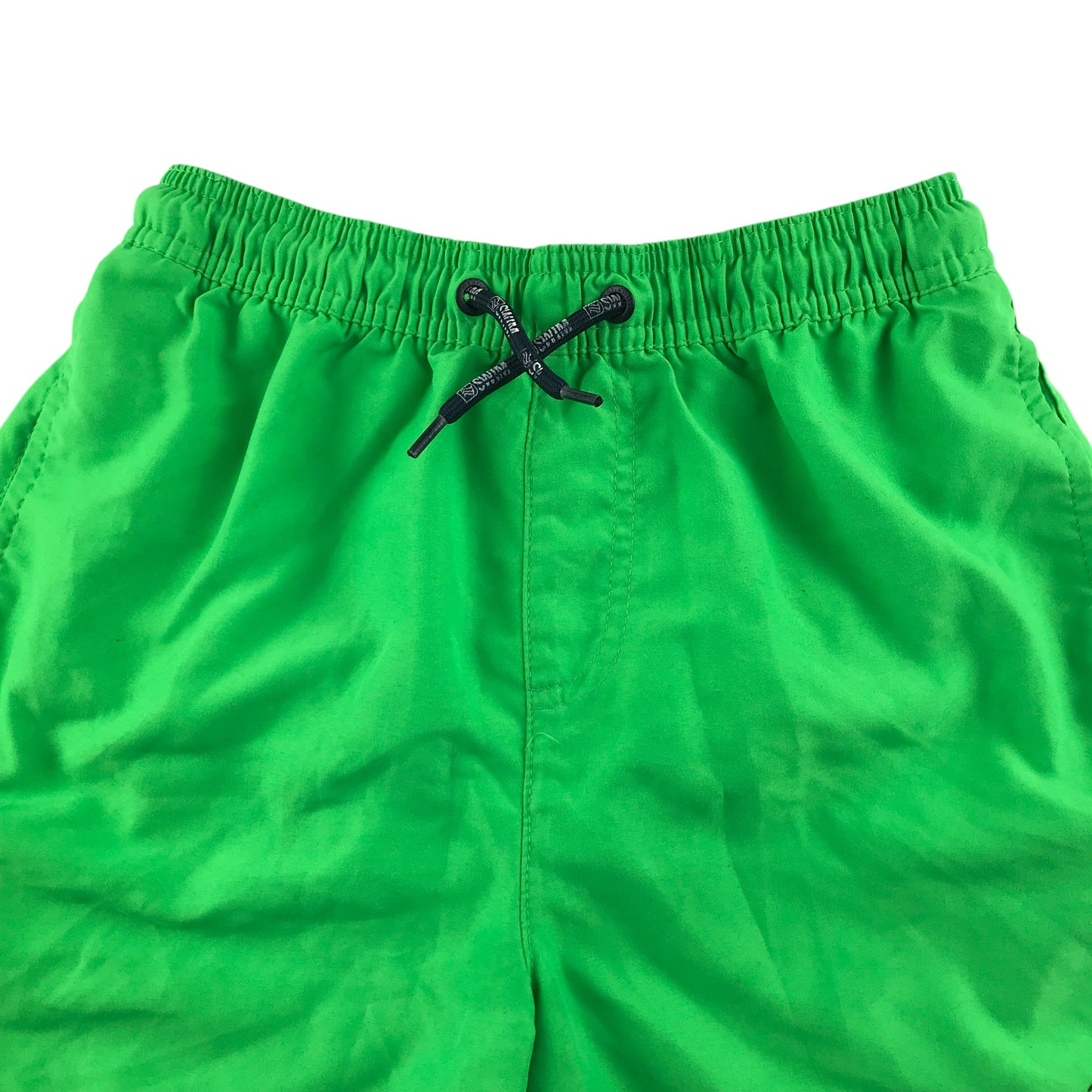 Next swim trunks 9-10 years green plain shorts