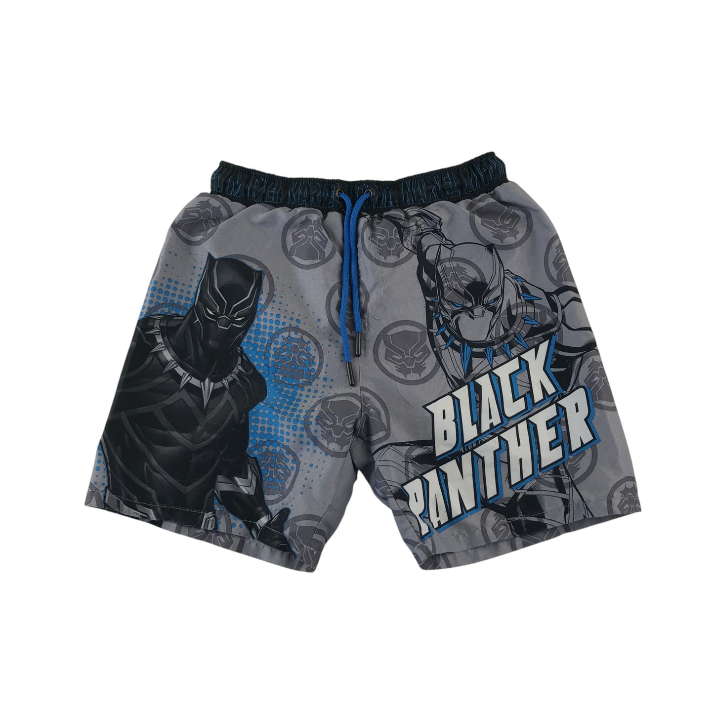 F&F swim trunks 8-9 years grey Marvel Black Panther