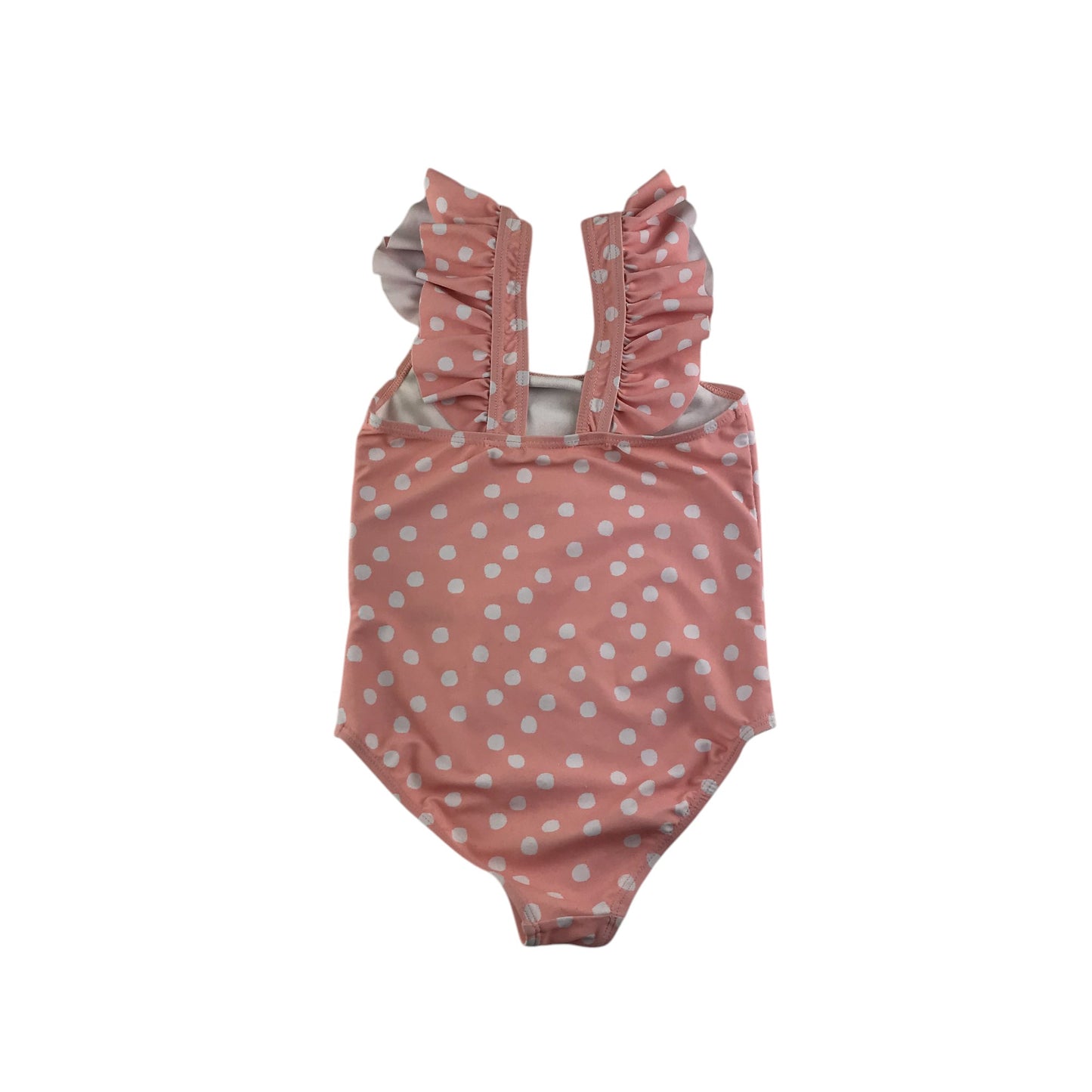 Nutmeg 5-6 years pink polka dot flamingo one-piece cossie
