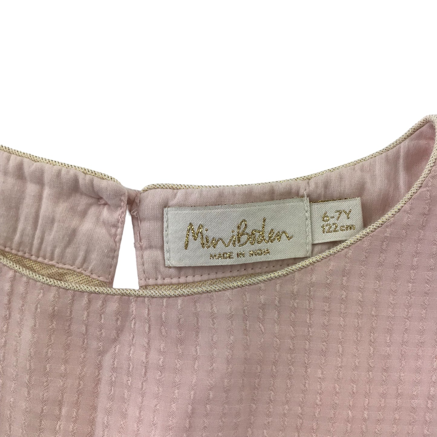 Repaired Boden dress 6-7 years light pink layered frills REPAIRED