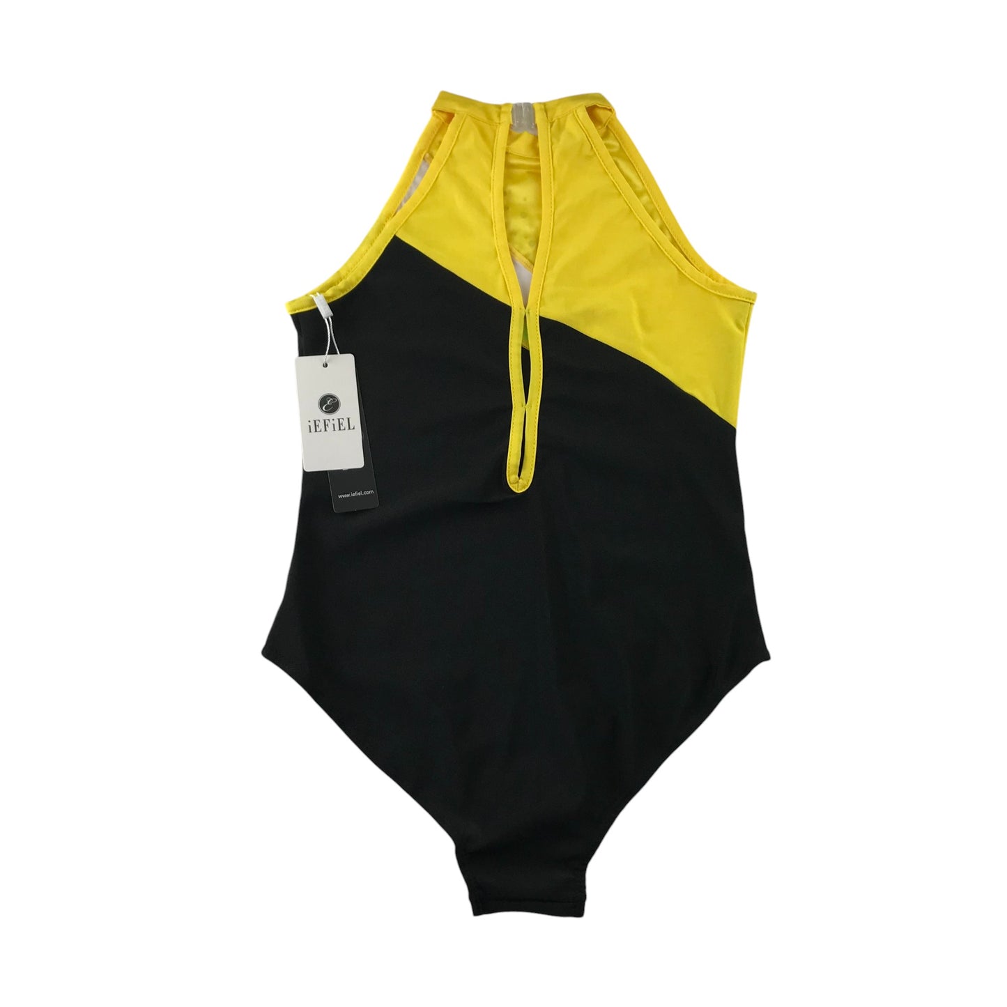 iEFiEL leotard 9-10 years black and yellow with gems