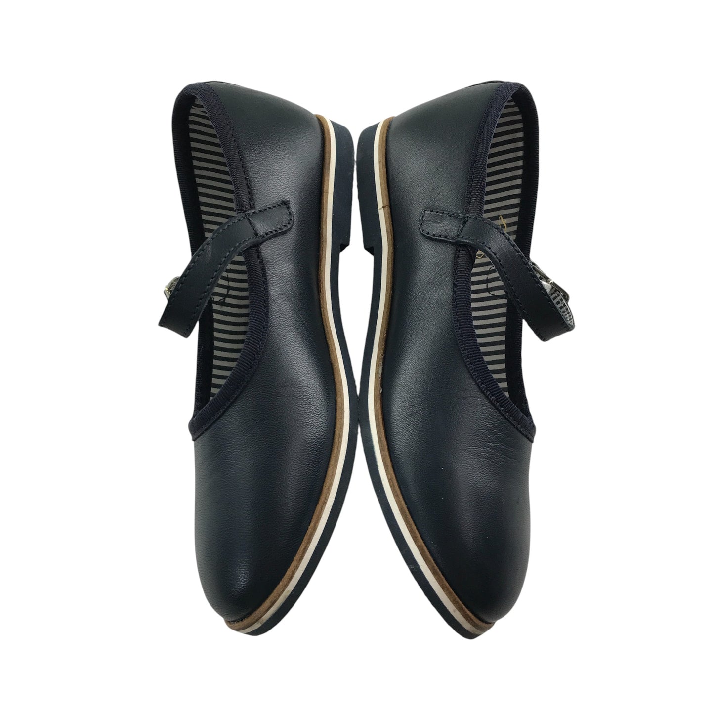 Petit Bateau mary janes shoe size 12.5 junior black leather with strap