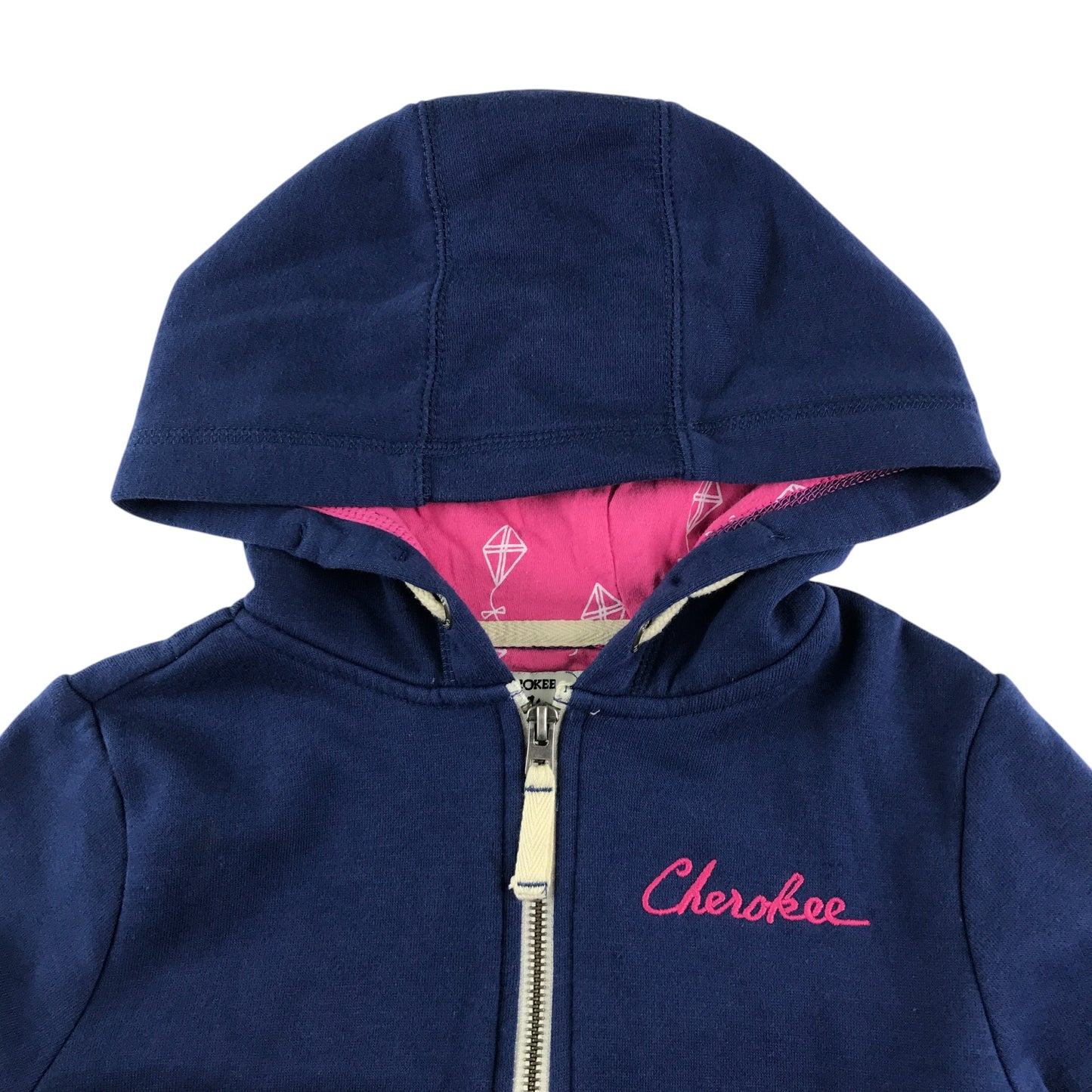 Cherokee hoodie 9-10 years navy long sleeve zip up