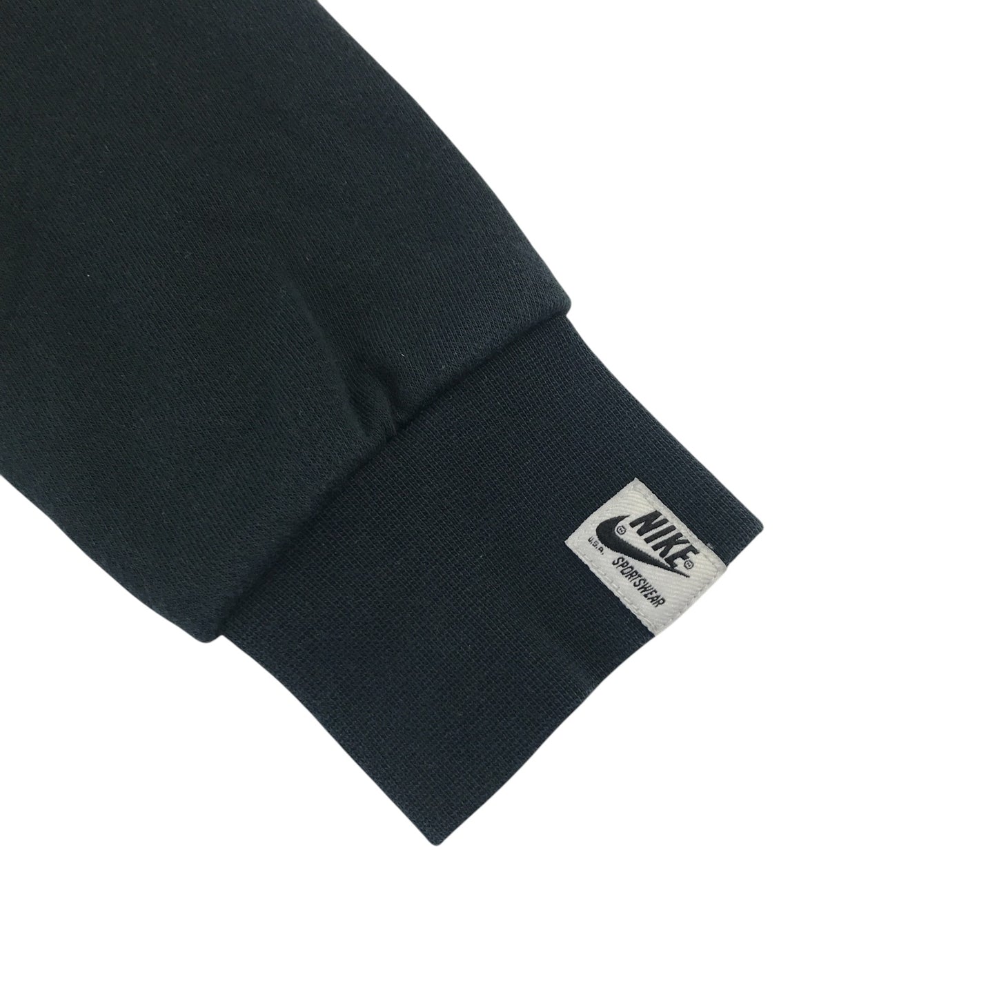 Nike sweater 9-10 years black with fleece material in triangle shape