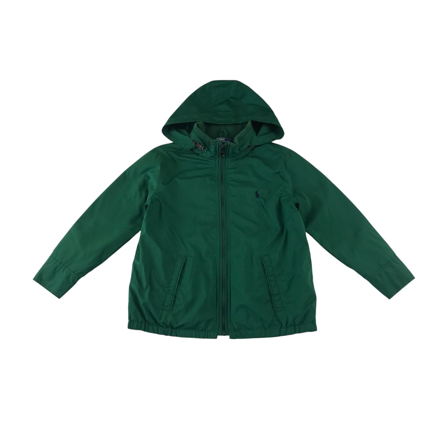 Polo Ralph Lauren light jacket 4-5 years green plain with black logo