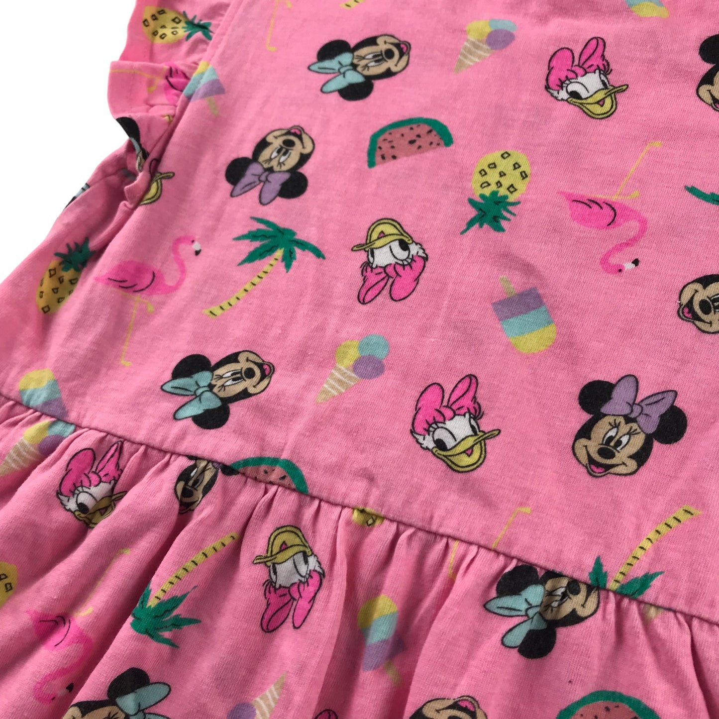 Primark Dress Age 6 Pink Disney Minnie Mouse and Daisy Duck Cotton