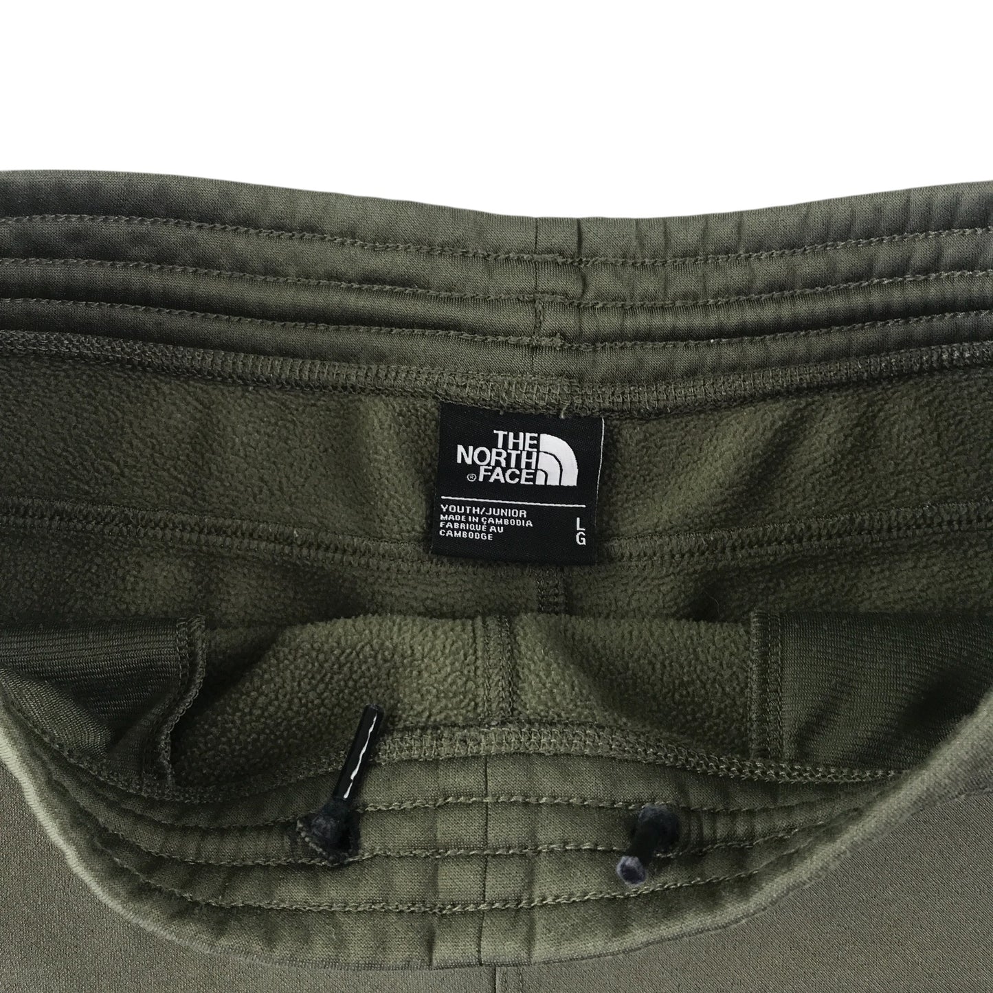 The North Face shorts 11-12 years khaki jersey elasticated waist