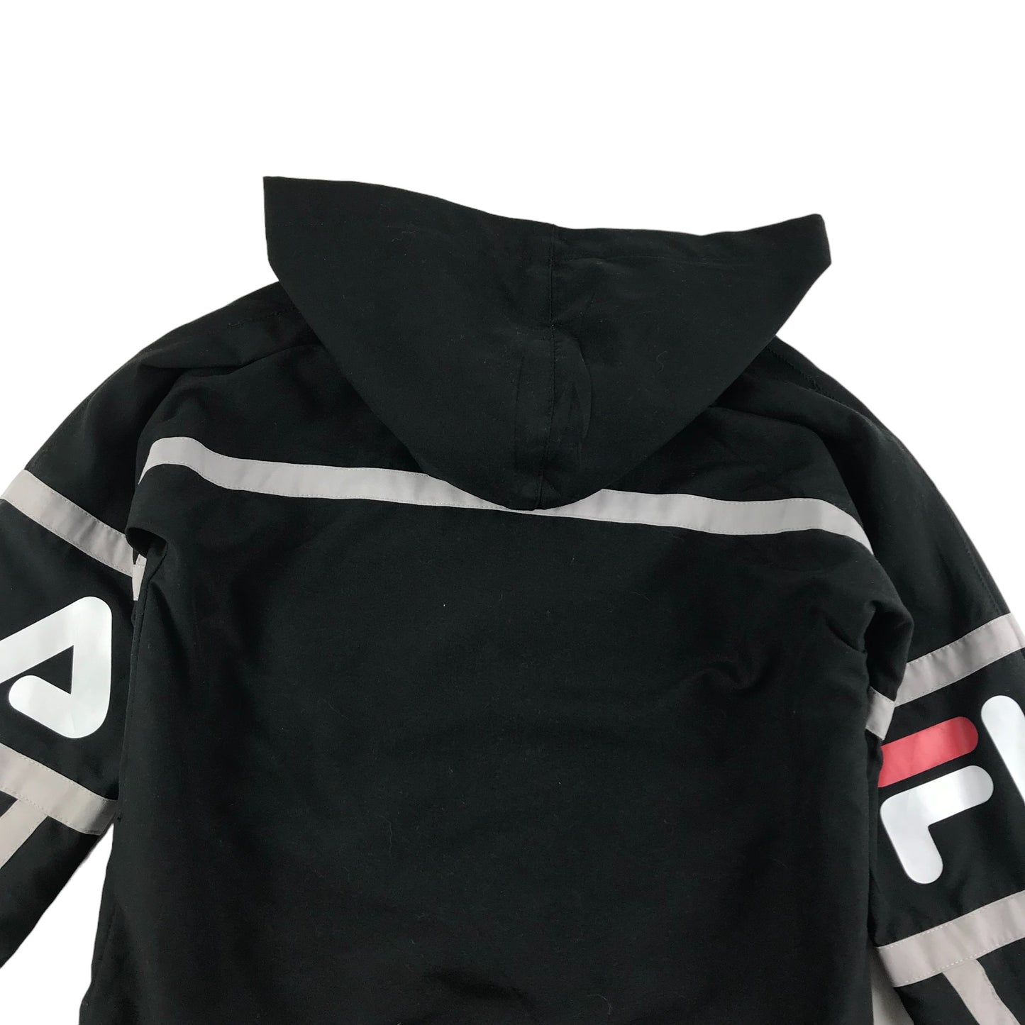 Fila Jacket 8 years black hooded light windbreaker with mesh lining