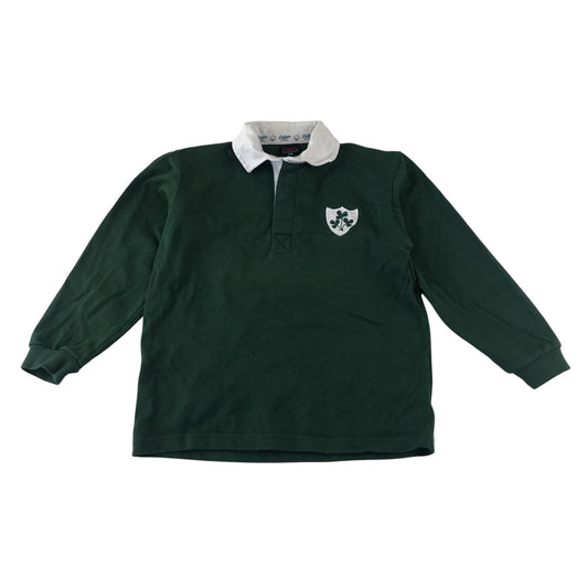 Cotton traders polo shirts 7-8 years khaki green Ireland rugby style cotton
