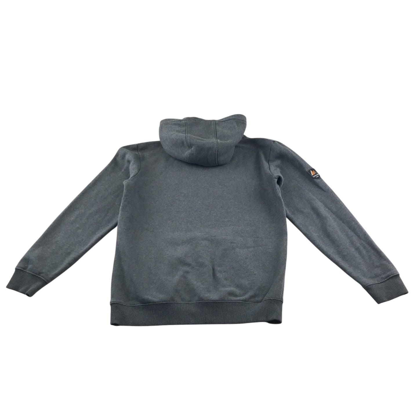 Quicksliver hoodie 13-14 years grey big logo snow design print pull-over