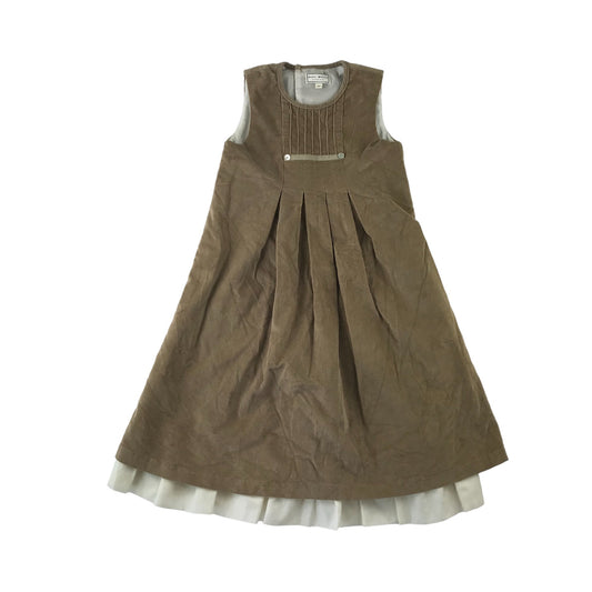 D'arcy Brown London dress 6 years brown corduroy A-line