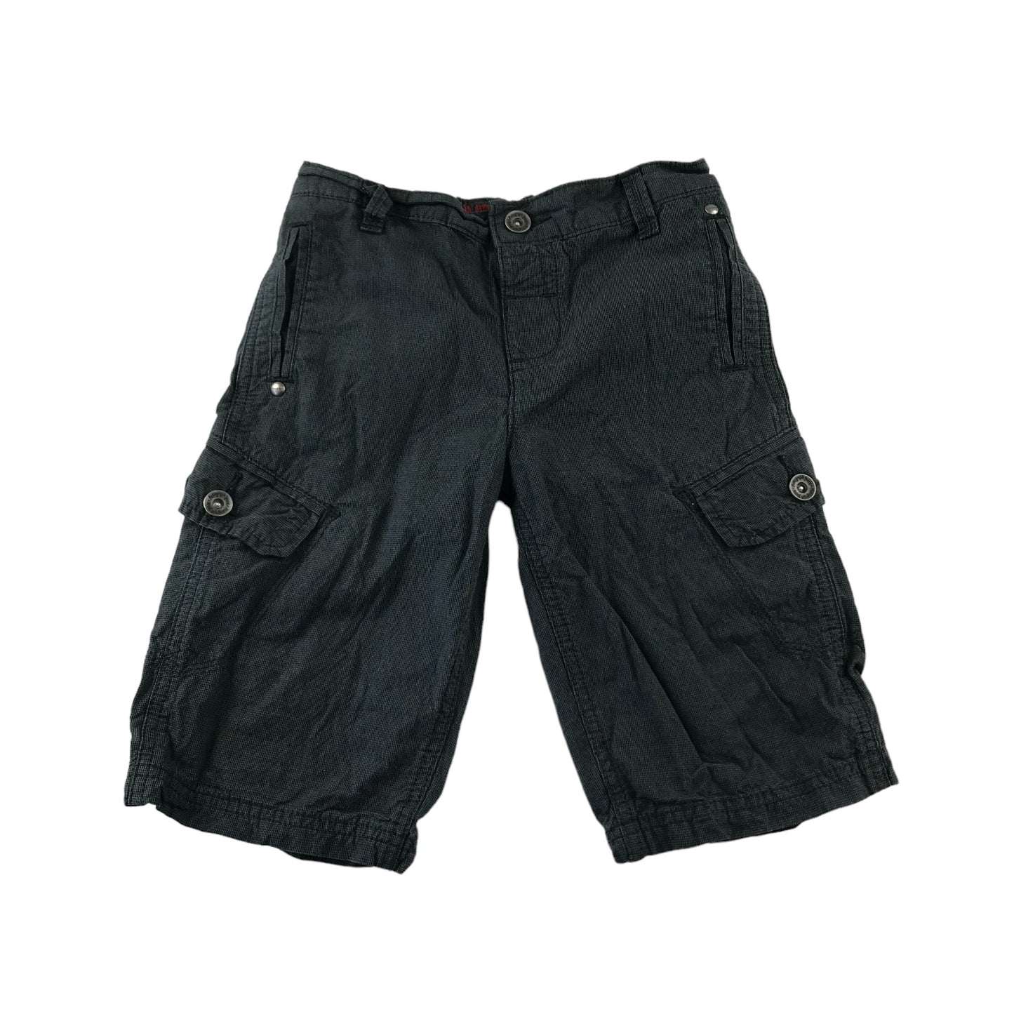 M&S Shorts Age 5 Grey Plain Cargo Style Cotton