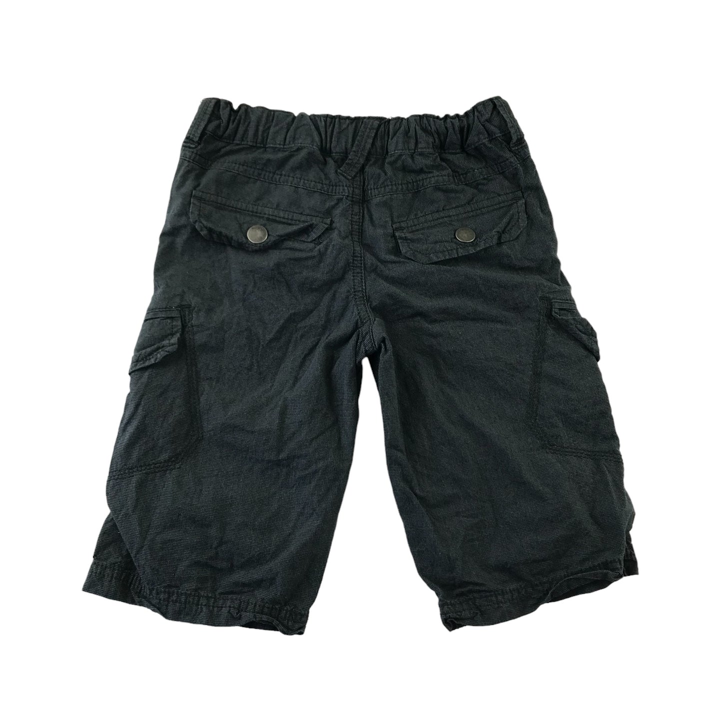 M&S Shorts Age 5 Grey Plain Cargo Style Cotton