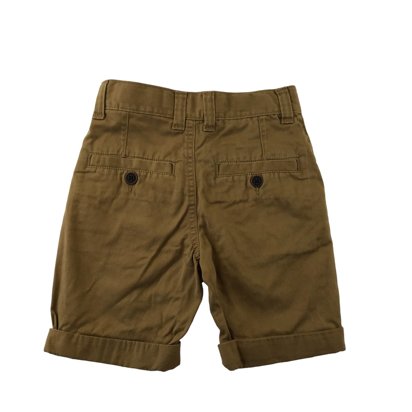 George Shorts Age 5 Brown Adjustable Waist Chino Style Cotton