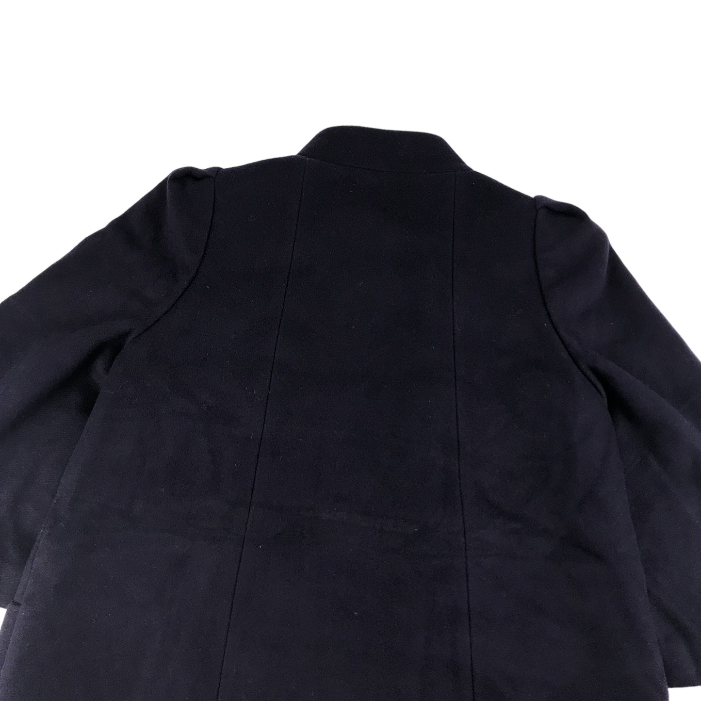 Tara Jarmon Coat Size 38 Navy 3/4 Wide Sleeves Wool-mix