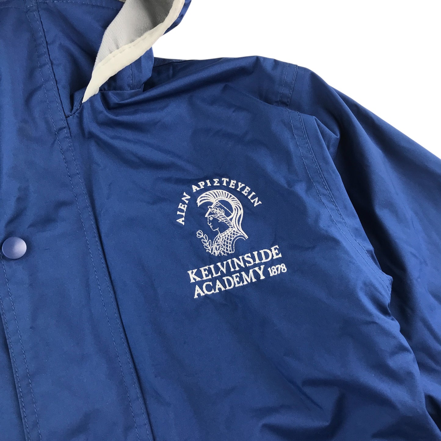 Kelvinside Academy School Jacket Blue Fleece Lining