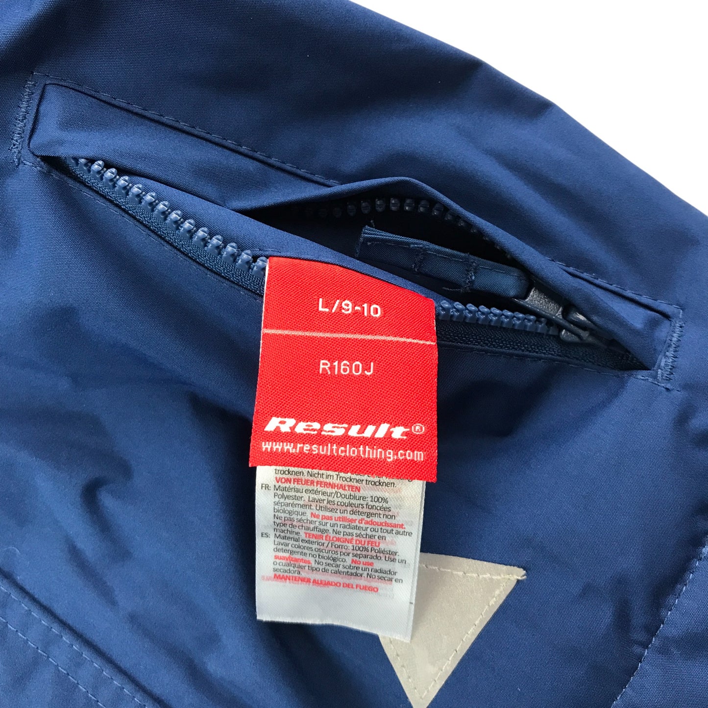 Kelvinside Academy School Jacket Blue Fleece Lining