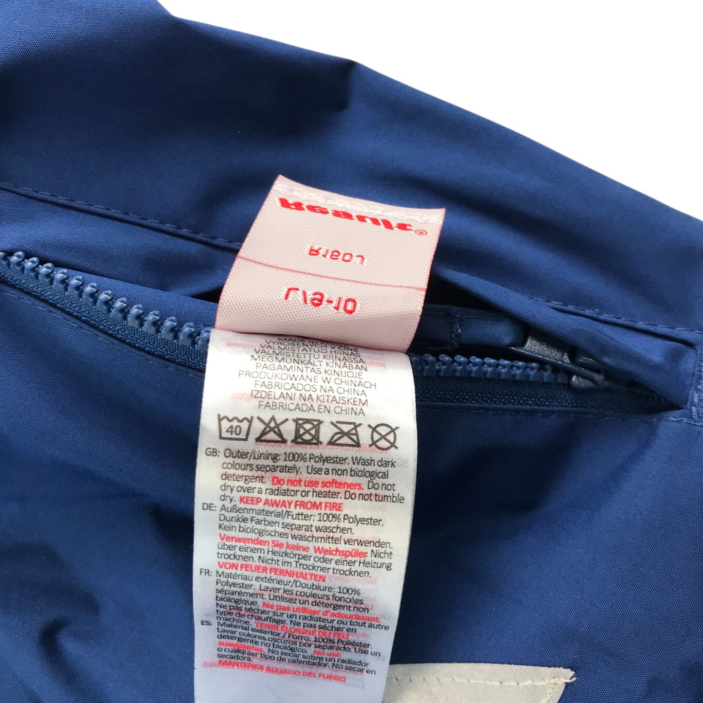 Kelvinside Academy School Jacket Blue Fleece Lining