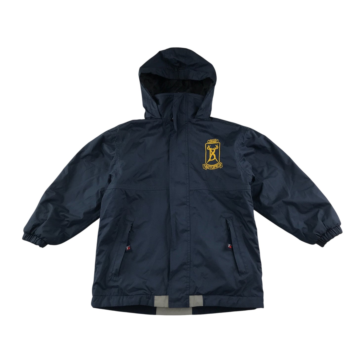 Battlefield Primary School Jacket Navy Fleece Lining Hard Shell