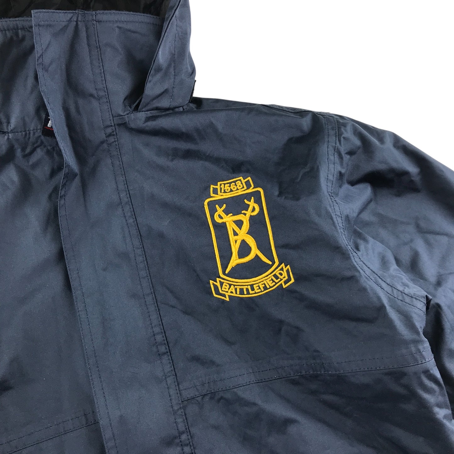 Battlefield Primary School Jacket Navy Fleece Lining Hard Shell