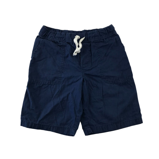 Carters Shorts Age 6 Navy Elasticated Waist Pockets Pull Up Cotton