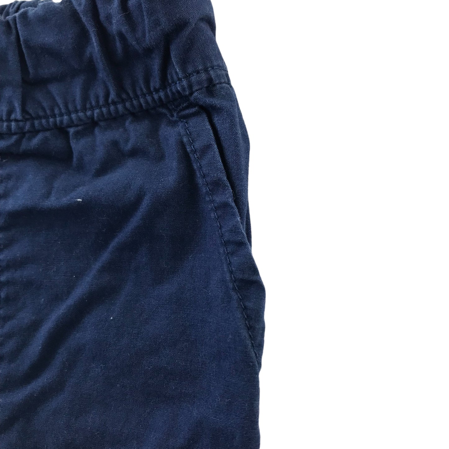 Carters Shorts Age 6 Navy Elasticated Waist Pockets Pull Up Cotton