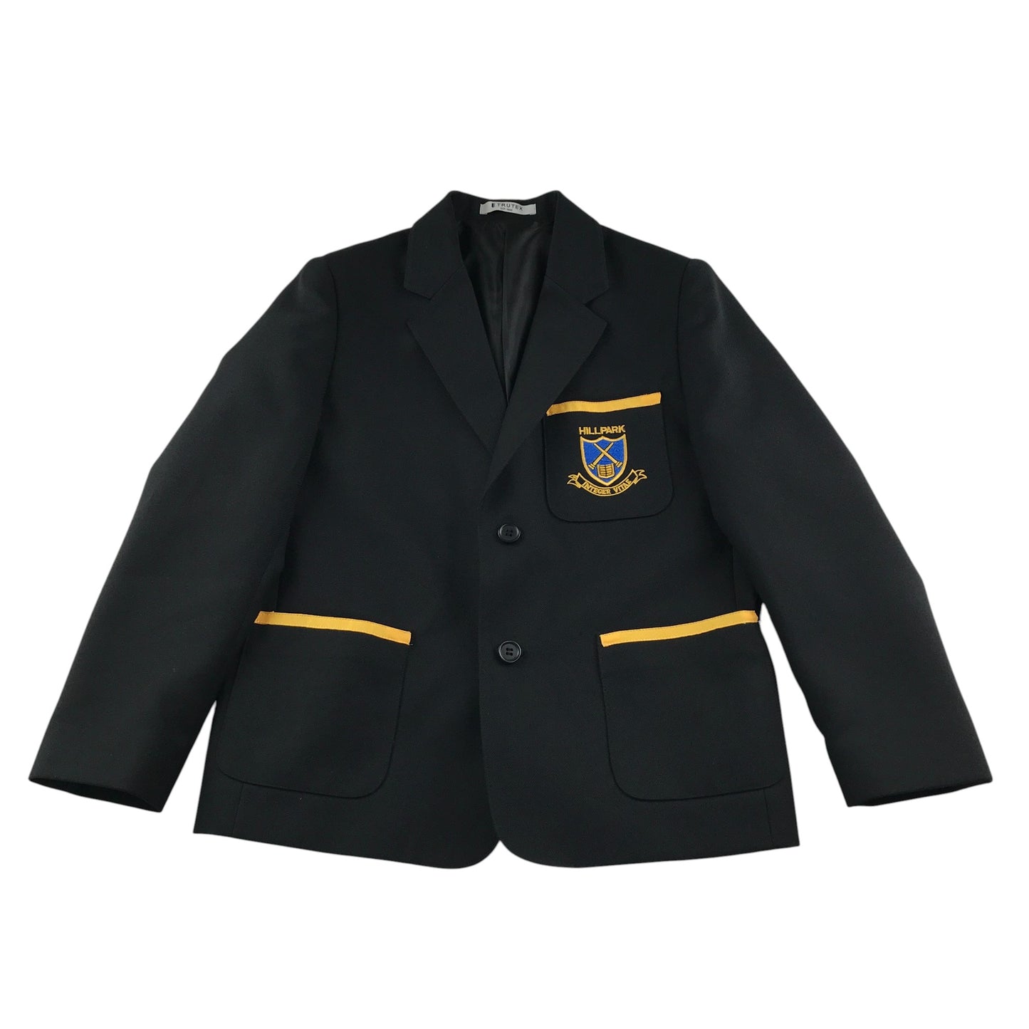 Hillpark Primary School black Blazer Yellow Detailing Boy Style
