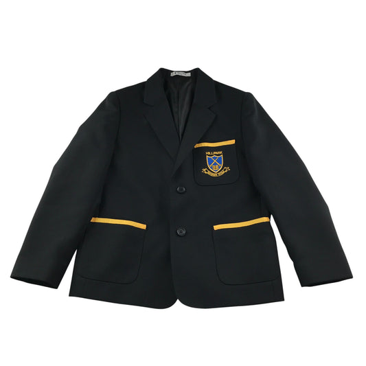 Hillpark Primary School black Blazer Yellow Detailing Boy Style