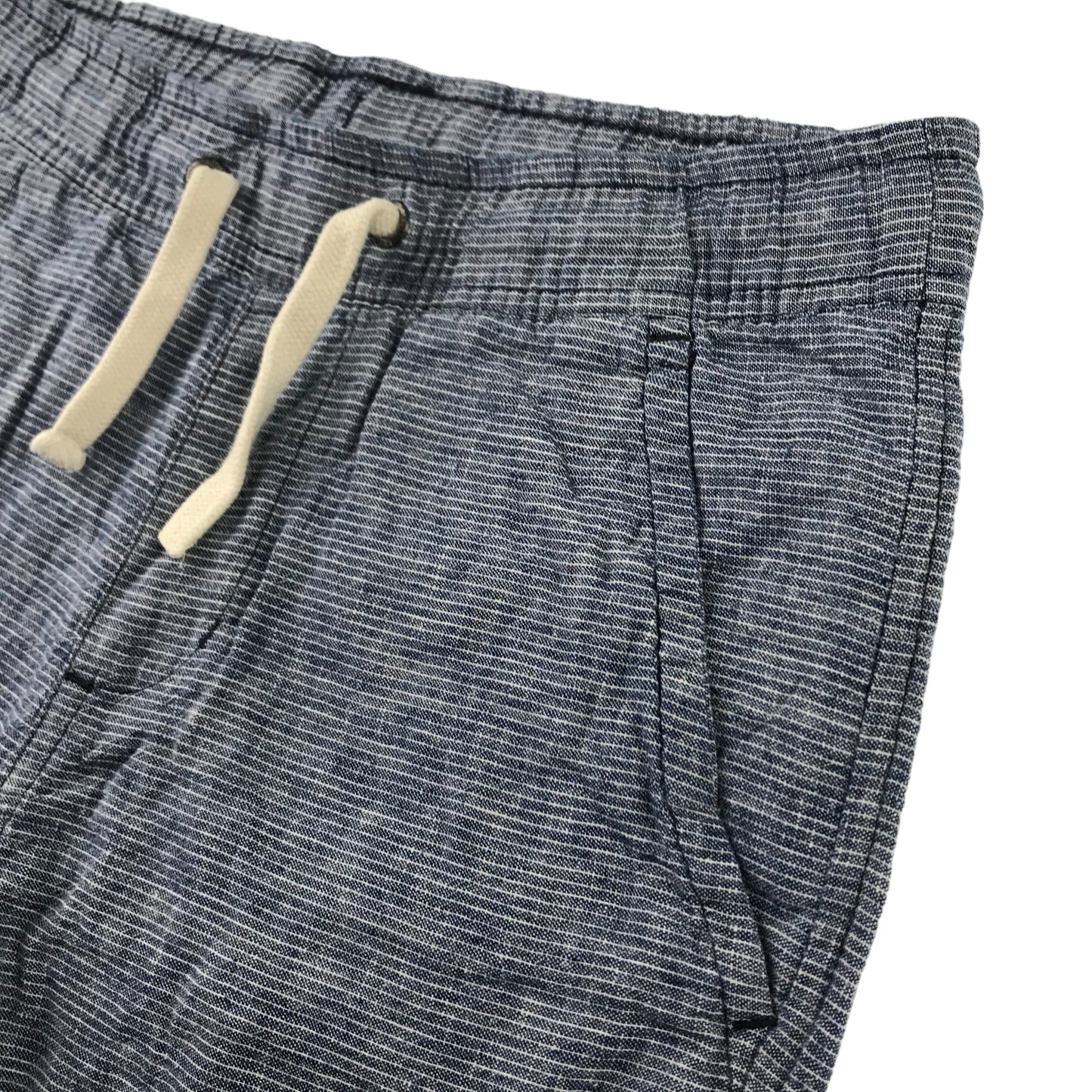 H&M Shorts Age 9 Grey Horizontal Pattern Pull Up