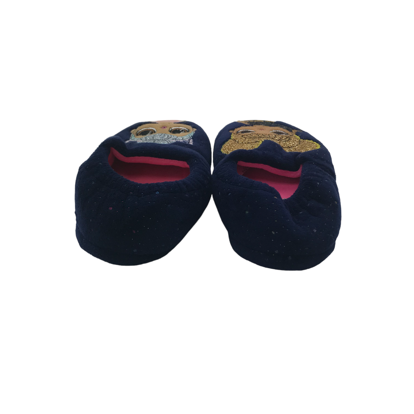 F&F Navy LOL Slippers Shoe Size 12 jr