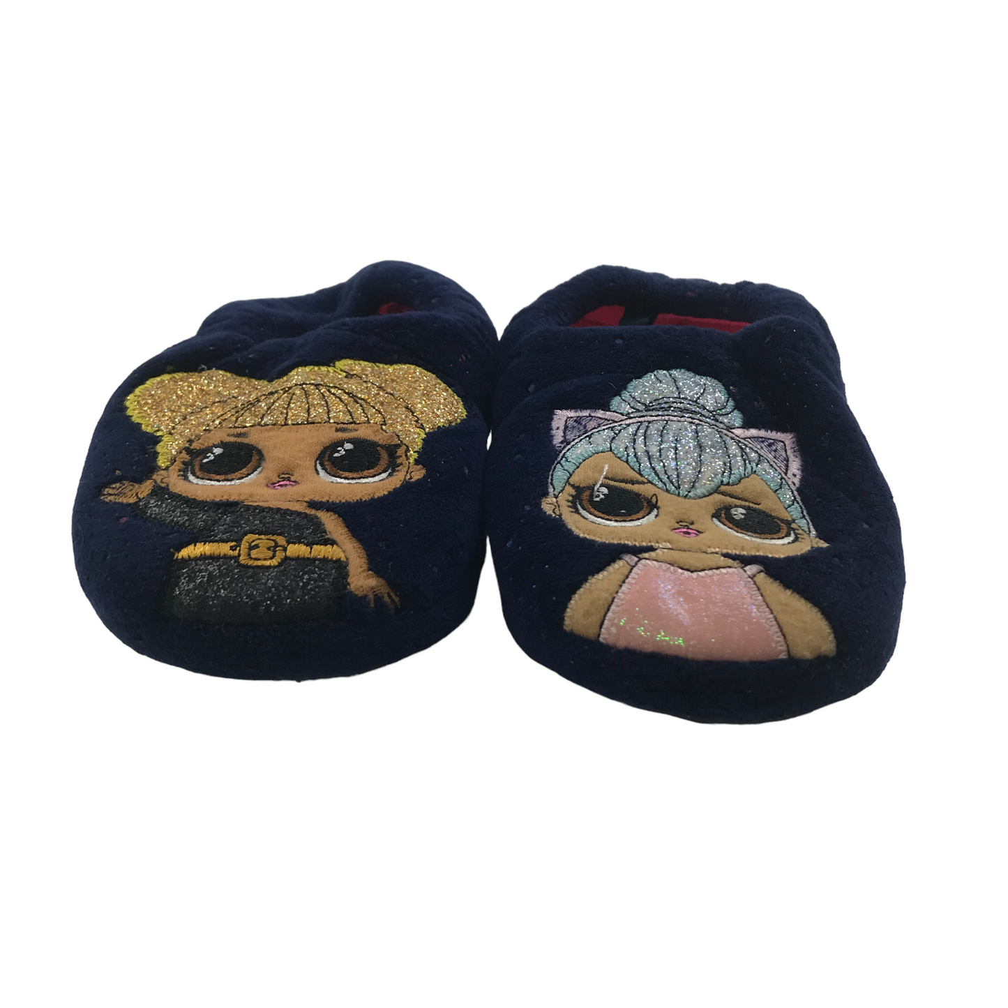 F&F Navy LOL Slippers Shoe Size 12 jr