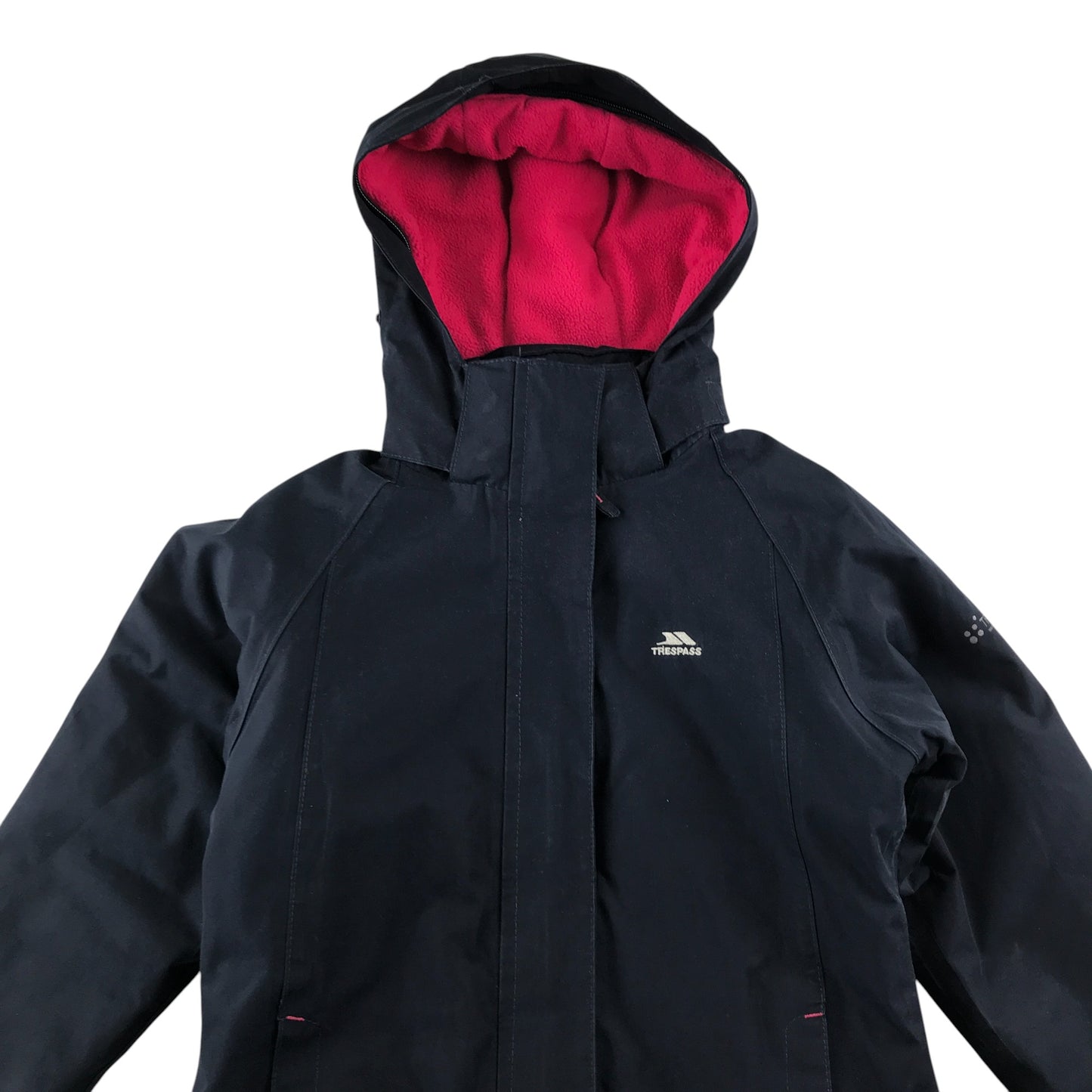 Trespass jacket 5-6 years navy warm fleece lining waterproof