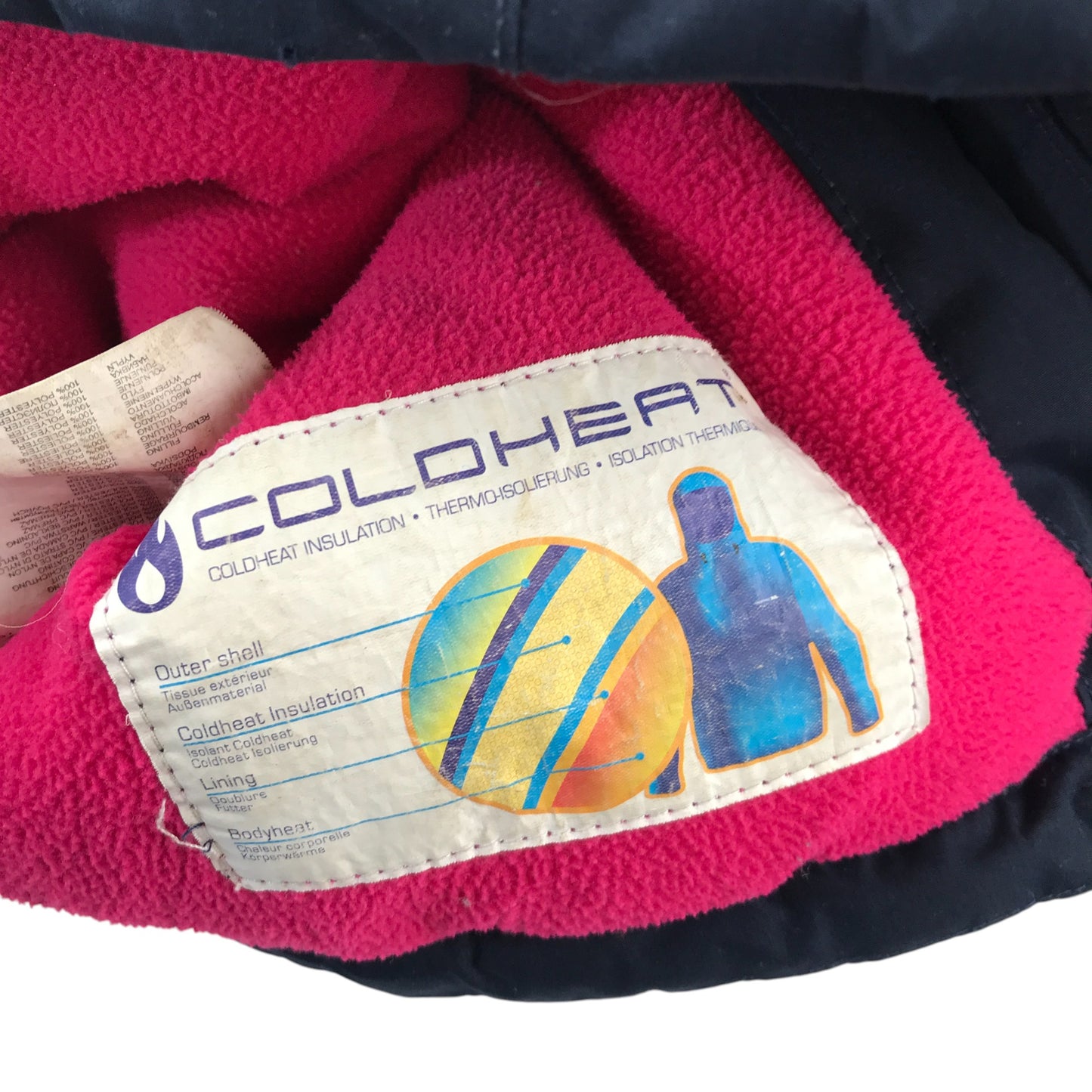 Trespass jacket 5-6 years navy warm fleece lining waterproof