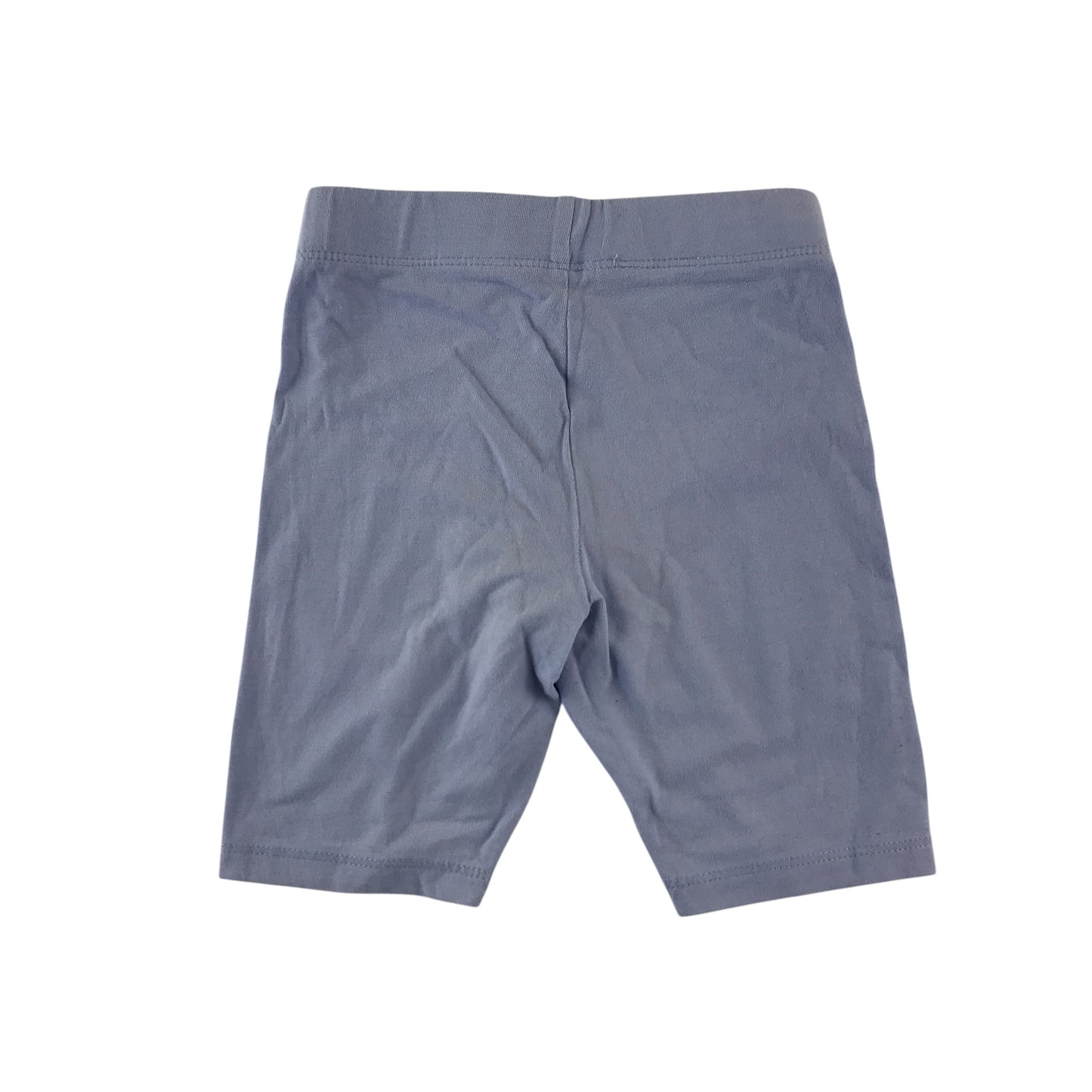 Nutmeg leggings 5-6 years blue plain cropped