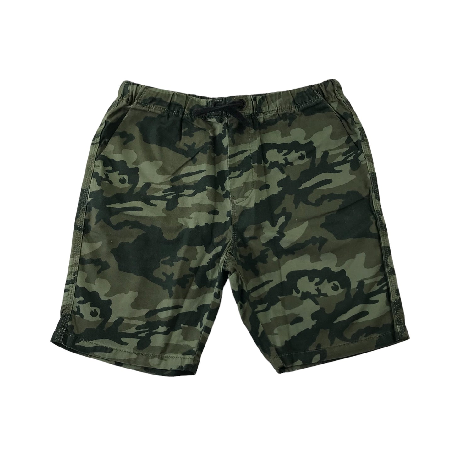 Next Shorts Age 11 Green Army Camo Pull Up Cotton